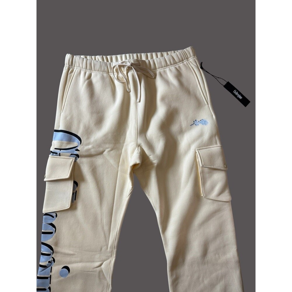 Civil Wide Leg Cargo Fleece Joggers Pants Men’s XXXL 3XL NWT - Picture 3 of 11